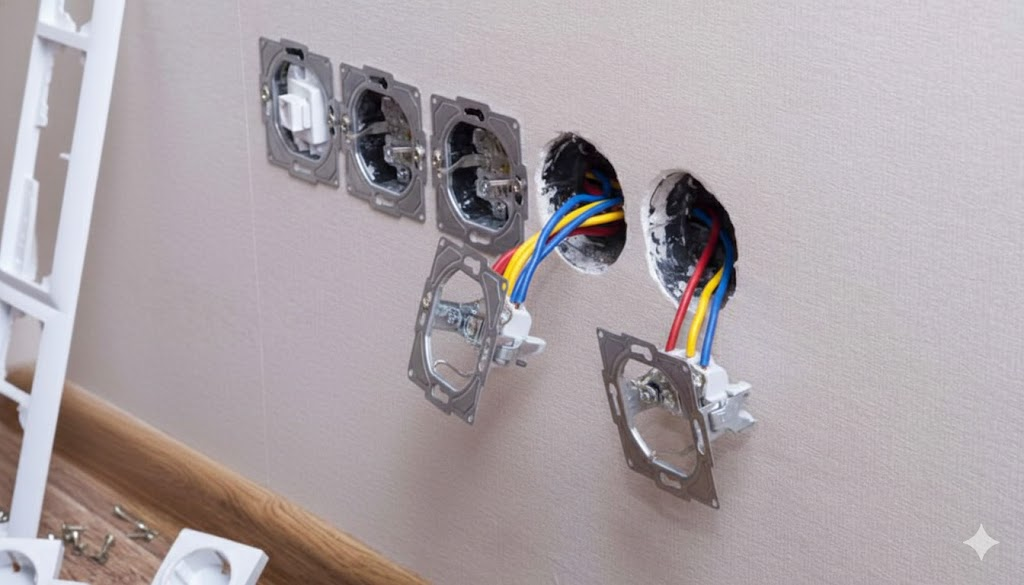 Электромонтаж розеток